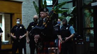 2020 National Police Week Bagpipe Tribute [upl. by Nauqed]