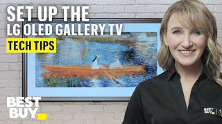 Setting Up the LG OLED Gallery TV  Tech Tips from Best Buy [upl. by Land]