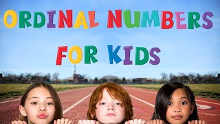 Ordinal numbers for kids  ESL Kids  4k [upl. by Idissak]