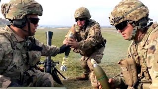 M252A1 81mm Mortar LiveFire • US Army Training [upl. by Nitsew728]