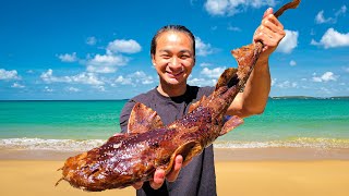 Spearfishing WOBBEGONG SHARK Catch Clean and Cook [upl. by Sokim250]