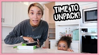 First Day In Our New House Unpacking  MOM VLOG [upl. by Conlan]