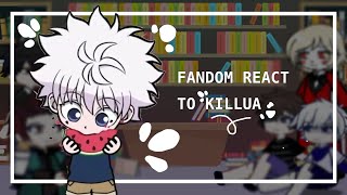 Fandoms react to Killua 46 [upl. by Namhcan]