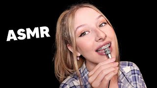 ASMR Tapping amp Scratching my Braces with the Mic [upl. by Zephan985]