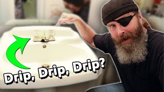 How to Fix a Dripping Bathroom Sink Faucet Double Handle [upl. by Larrie]