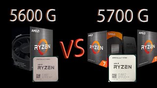 Ryzen 5 5600G vs Ryzen 7 5700G Full comparison [upl. by Onder430]