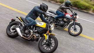 Scrambler Slam Ducati vs Triumph [upl. by Dajma596]