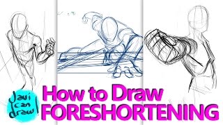 HOW TO DRAW FORESHORTENING  A Process Tutorial [upl. by Sivek]