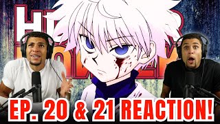 KILLUA FAILED  Hunter x Hunter Episodes 20 amp 21 REACTION [upl. by Einnahpets]