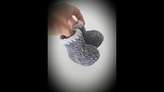 How to crochet baby booties QUICK AND EASY [upl. by Edouard]