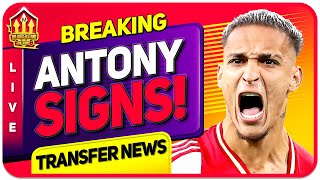 ANTONY OFFICIAL Antony SIGNS For MANCHESTER UNITED [upl. by Niple]