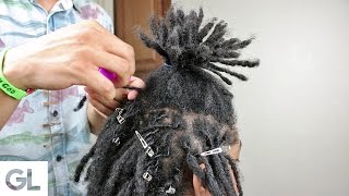 How To Twist Dreadlocks For Beginners [upl. by Ecirtnahc]