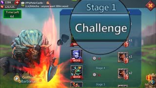 Lords Mobile Barbaric Journey Limited Challenge Compilation Stage 1 [upl. by Lecirg774]