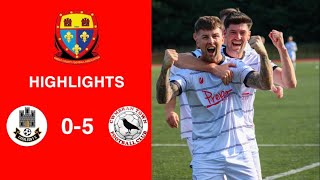 Caerleon 05 Cwmbrân Town  Gwent FA Senior cup  Quarter final highlights [upl. by Anawik698]