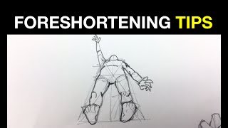 Simple tips on how to draw people in perspective Foreshortening Pt 2 [upl. by Noryb720]