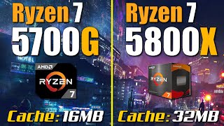 Ryzen 7 5700G vs Ryzen 7 5800X  RTX 3090 [upl. by Fanning]