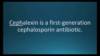 How to pronounce cephalexin Keflex Memorizing Pharmacology Flashcard [upl. by Lattimer]